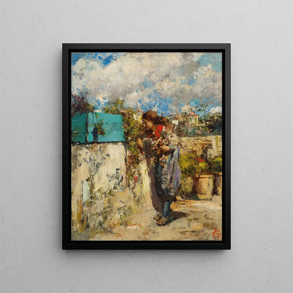In the Garden - Vincenzo Irolli — framed artwork on a wall