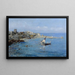 Village sur la mer - Vincenzo Loria — framed artwork on a wall