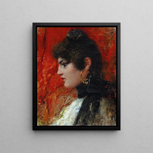 Caroline - Vincenzo Migliaro — framed artwork on a wall