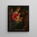 The Virgin and Child with Saint John the Baptist and Saint Francis - Vincenzo Rustici — framed artwork on a wall
