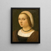 Portrait of a Lady - Vincenzo Tamagni — framed artwork on a wall