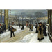 Reproduction of the painting Vinterdag in Kongens Nytorv - Paul Fischer