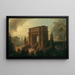 Triumph of a general through the Arch of Titus - Vinzenz Fischer — framed artwork on a wall