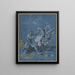 Leda and the Swan - Virgil Solis — framed artwork on a wall