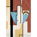 Reproduction of the painting Fragmented Face Painting | Abstract Art