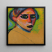 Face of a Woman - Alexej von Jawlensky — framed artwork on a wall