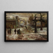 Les Vêpres à Polcenigo - Vittore Antonio Cargnel — framed artwork on a wall