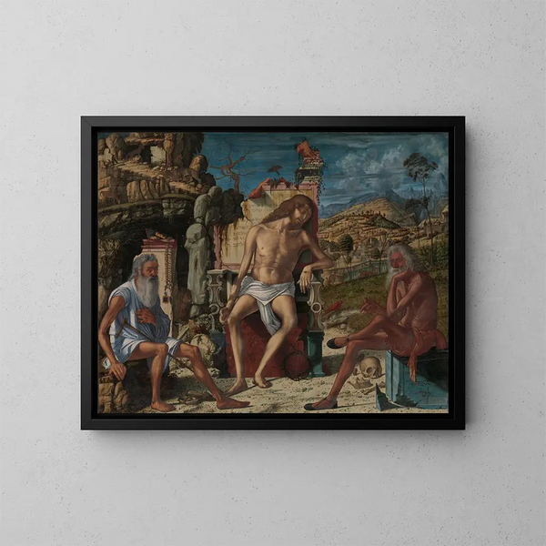 La Méditation sur la Passion - Vittore Carpaccio — framed artwork on a wall