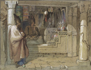 Les vendeurs d'épices - Vittorio Amadeo Preziosi — artwork view