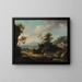 Landscape with Figures - Vittorio Amedeo Cignaroli — framed artwork on a wall