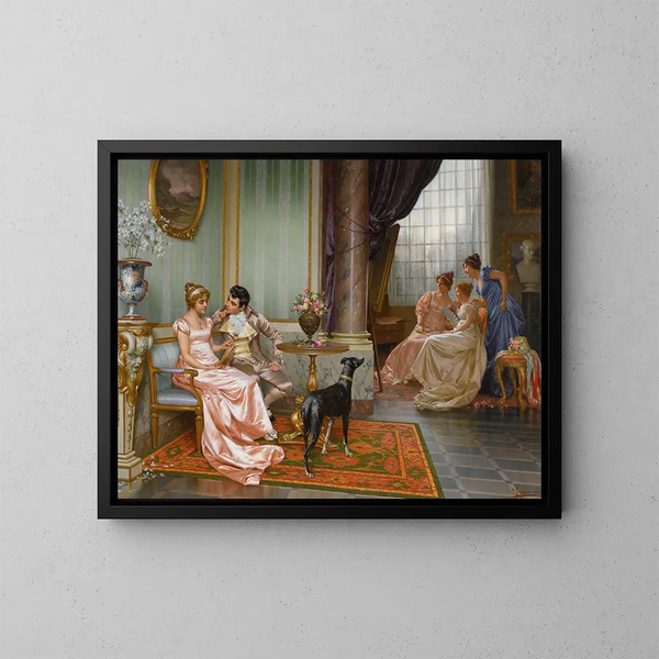 Admiration - Vittorio Reggianini — framed artwork on a wall