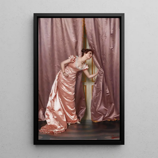 Listening in on - Vittorio Reggianini — framed artwork on a wall