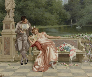 La flirtation - Vittorio Reggianini — artwork view