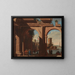Arcade dorique painting with the Torre di S Vincenzo - Viviano Codazzi — framed artwork on a wall