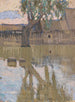Tree and its reflection in the water - Vladimir Baranov-Rossiné — artwork view