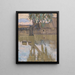 Tree and its reflection in the water - Vladimir Baranov-Rossiné — framed artwork on a wall