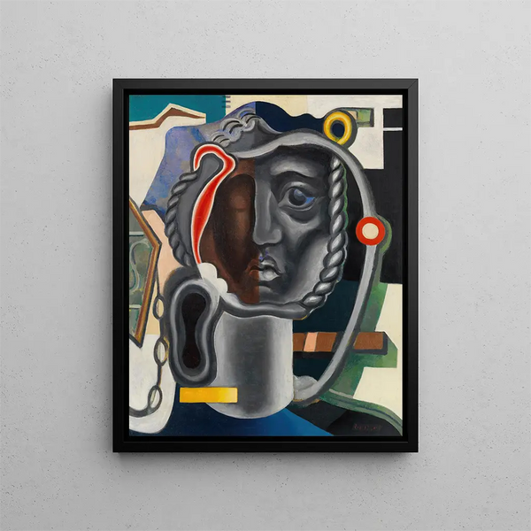 Head mécanique - Vladimir Baranov-Rossiné — framed artwork on a wall
