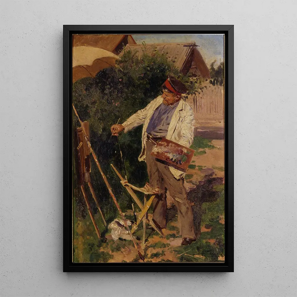 Dilettante - Vladimir Egorovich Makovsky — framed artwork on a wall