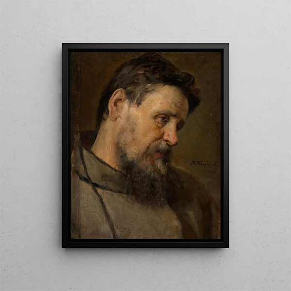 Portrait of a Revolutionary Alexandre Soloviev - Vladimir Egorovich Makovsky — framed artwork on a wall
