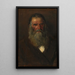 Study of an Old Man's Head - Vladimir Egorovich Makovsky — framed artwork on a wall