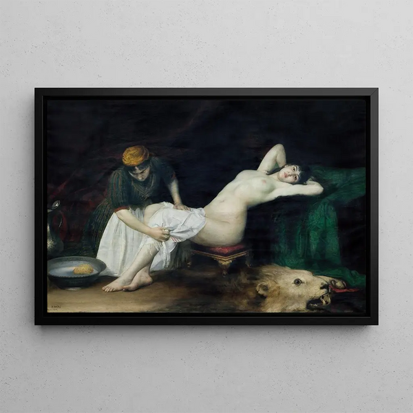 La Grande Iza - Vlaho Bukovac — framed artwork on a wall