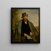 Portrait of a Revolutionary of 1848 - Vojtěch Klimkovič — framed artwork on a wall