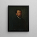 Portrait painting of a man with a full beard - Vojtěch Klimkovič — framed artwork on a wall