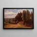 Mill in the Forest Clearing - Volodymyr Orlovsky — framed artwork on a wall