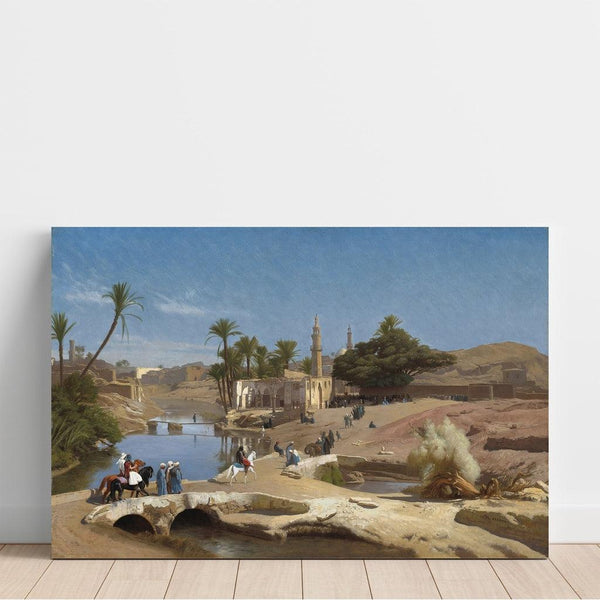 Reproduction of the painting View of Medinet El-Fayoum - Jean-Léon Gérôme