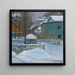 View of Moscow under the snow - Elizaveta Sergeevna Kruglikova — framed artwork on a wall