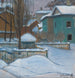 View of Moscow under the snow - Elizaveta Sergeevna Kruglikova — artwork view