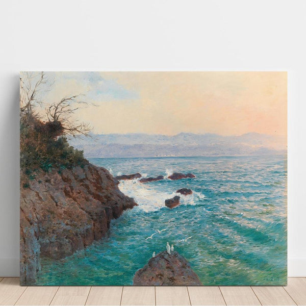 Reproduction of the painting View of the Nervi coast - Alfred Zoff