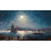 View of the Bosphorus with Hagia Sophia and the Maiden's Tower in moonlight - Ivan Konstantinovich Aivazovsky