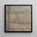 View of the Quai d'Anjou in Paris - Walther Gamerith — framed artwork on a wall