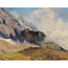 Reproduction of the painting View of the Mainzer Hütte, Hohen Tauern with the Großen Wiesbachhorn in the background - Marie Egner