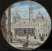 View of the façade of Santa Maria Maggiore in Rome - Johann Wilhelm Baur — displayed in an interior