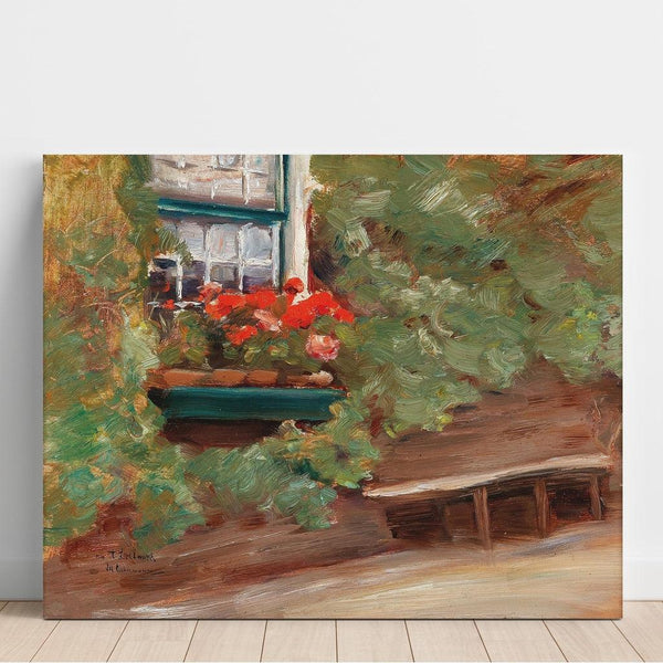 Reproduction of the painting View of a Farm in the Netherlands - Max Liebermann