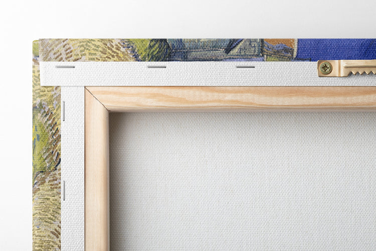 View from the back – wooden frame
