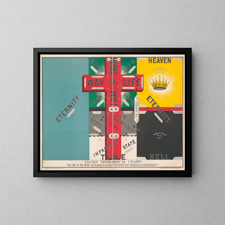 Theological Painting of Adams - W. E. Stephen Co — framed artwork on a wall
