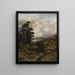 Une gorge tumultueuse dans les Highlands - William Mellor — framed artwork on a wall