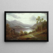 Thirlmere from the Cumberland hills - William Mellor — framed artwork on a wall