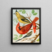 Cardinal Painting - W. A. Blakston — framed artwork on a wall