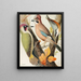 Green Jay, Jay and Nuthatch Painting - W. A. Blakston — framed artwork on a wall