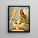 Mules of linnet and canary - W. A. Blakston — framed artwork on a wall