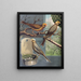 Canaris lizard - W. A. Blakston — framed artwork on a wall
