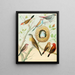 Waxbills, saffron finch and fire finch - W. A. Blakston — framed artwork on a wall