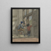 Cordonnier in his workshop - W. Barthautz — framed artwork on a wall