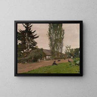 Manoir à Etokai - Wacław Bielawski — framed artwork on a wall