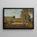 Village Farm Painting - Wacław Bielawski — framed artwork on a wall