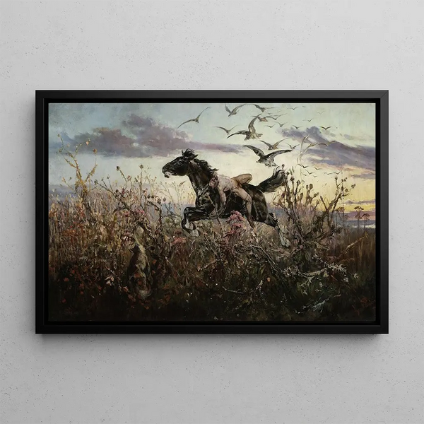 Mazeppa - Wacław Pawliszak — framed artwork on a wall